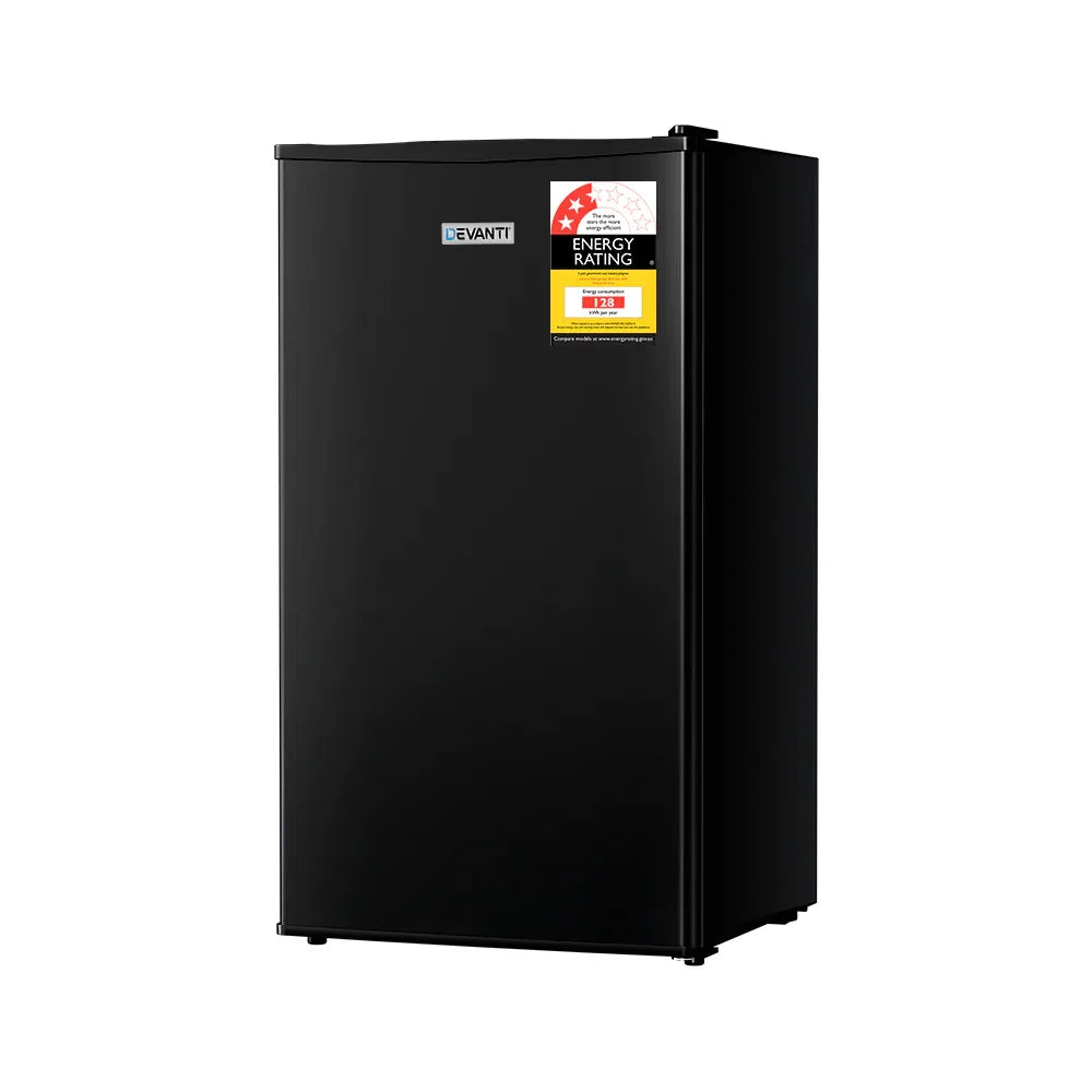 Devanti 95L Bar Fridge Black - Mekamart Australia