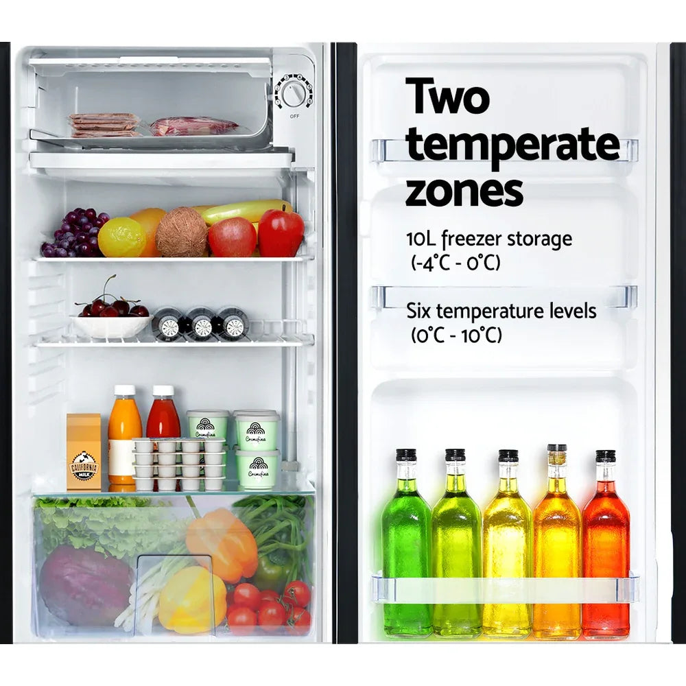 Devanti 95L Bar Fridge Black - Mekamart Australia