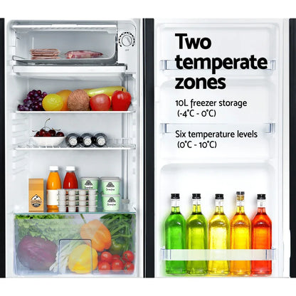 Devanti 95L Bar Fridge Black - Mekamart Australia