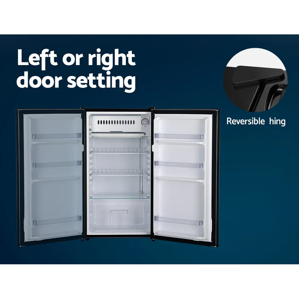 Devanti 95L Bar Fridge Black - Mekamart Australia