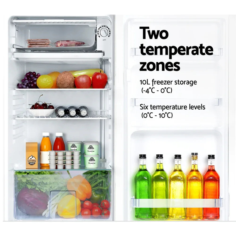 Devanti 95L Bar Fridge White - Mekamart Australia