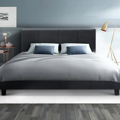 Artiss Bed Frame Queen Size Charcoal NEO - Mekamart Australia