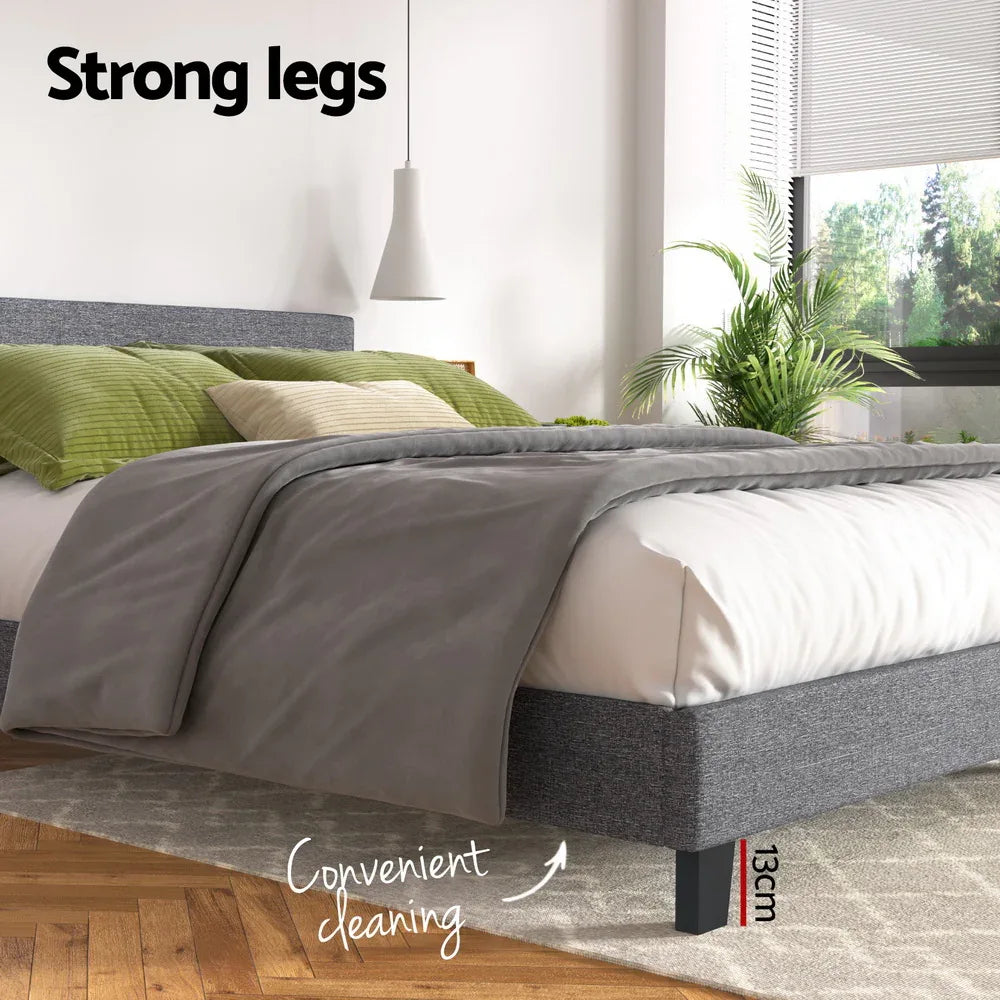 Artiss Bed Frame Queen Size Grey NEO - Mekamart Australia