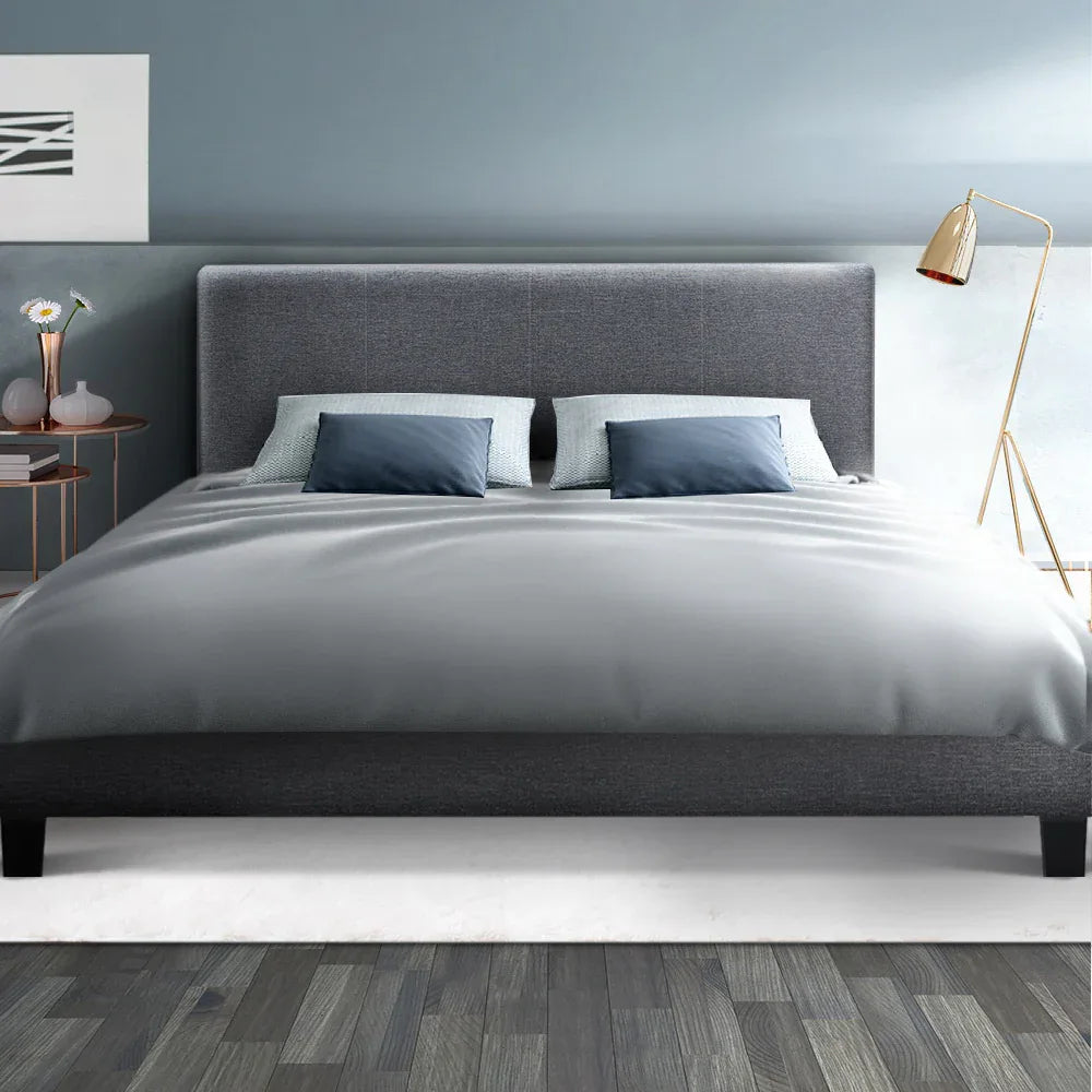 Artiss Bed Frame Queen Size Grey NEO - Mekamart Australia