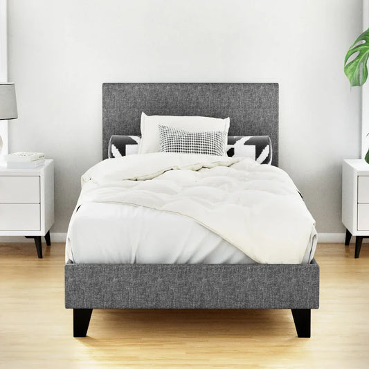 Artiss Bed Frame Single Size Grey NEO - Mekamart Australia