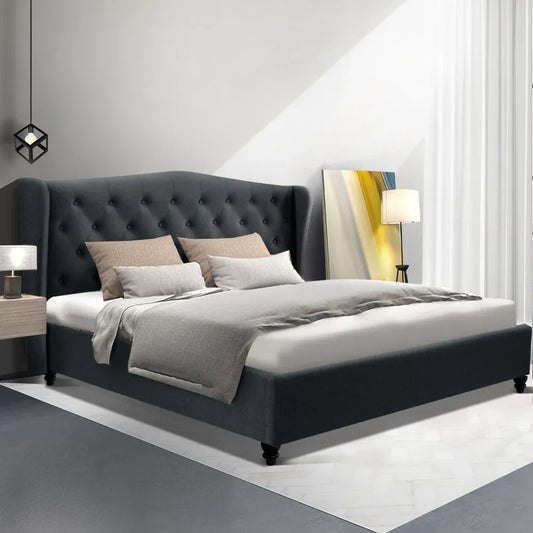 Artiss Bed Frame King Size Charcoal PIER - Mekamart Australia