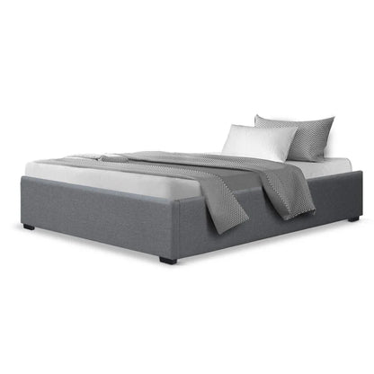 Artiss Bed Frame King Single Size Gas Lift Base Grey TOKI - Mekamart Australia