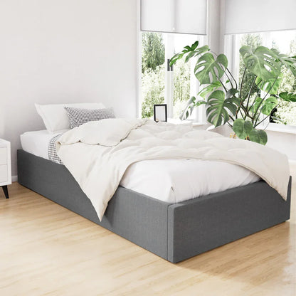 Artiss Bed Frame King Single Size Gas Lift Base Grey TOKI - Mekamart Australia