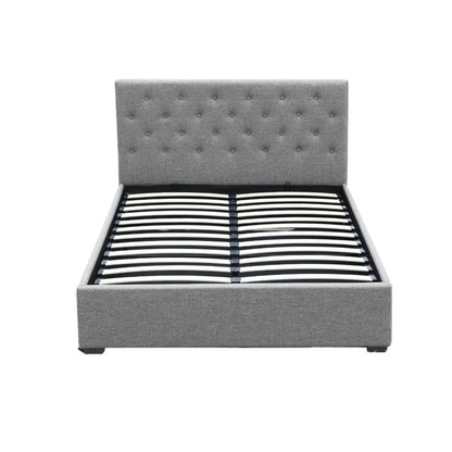 Artiss Bed Frame Double Size Gas Lift Grey VILA - Mekamart Australia