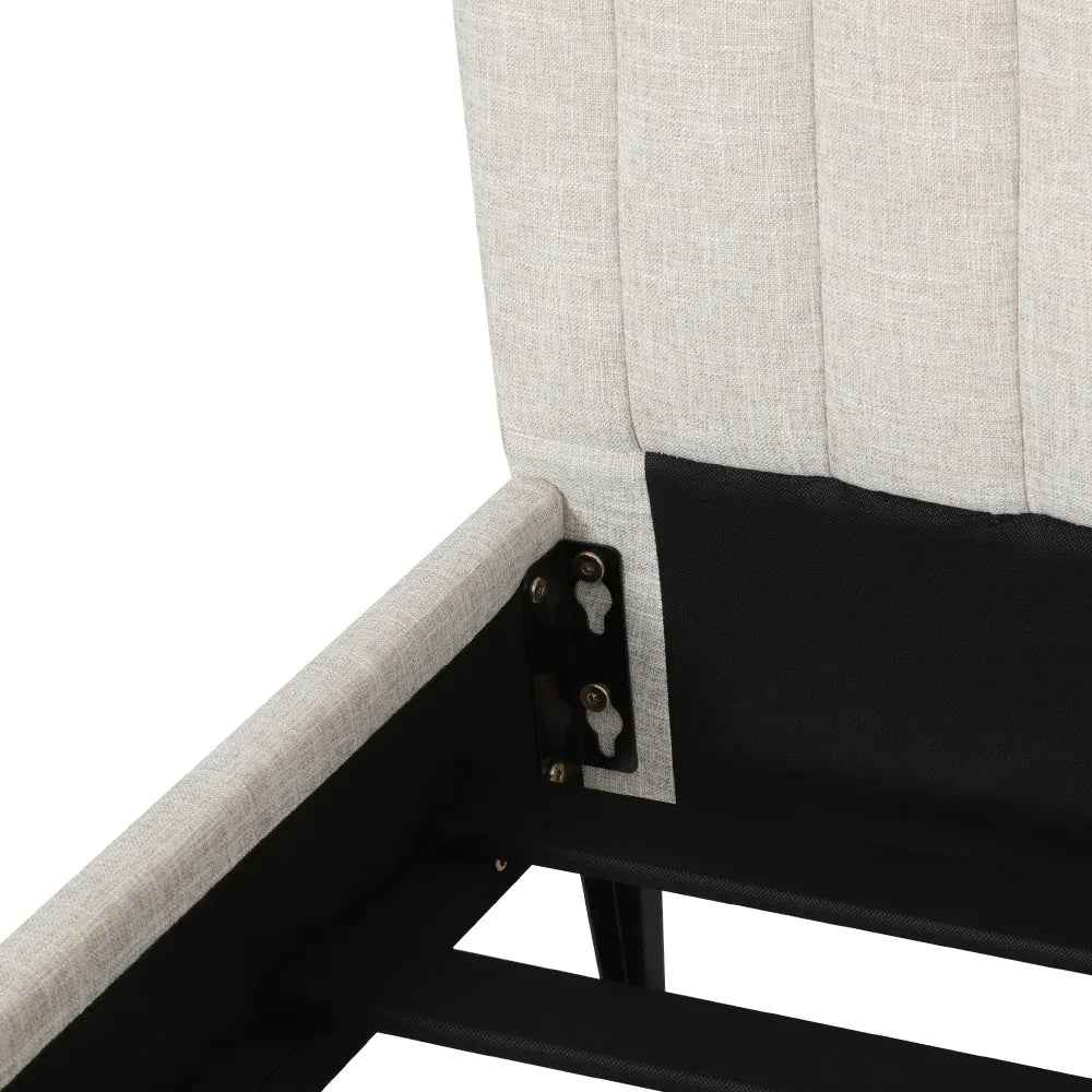 Artiss Bed Frame King Size Beige AMMY - Mekamart Australia