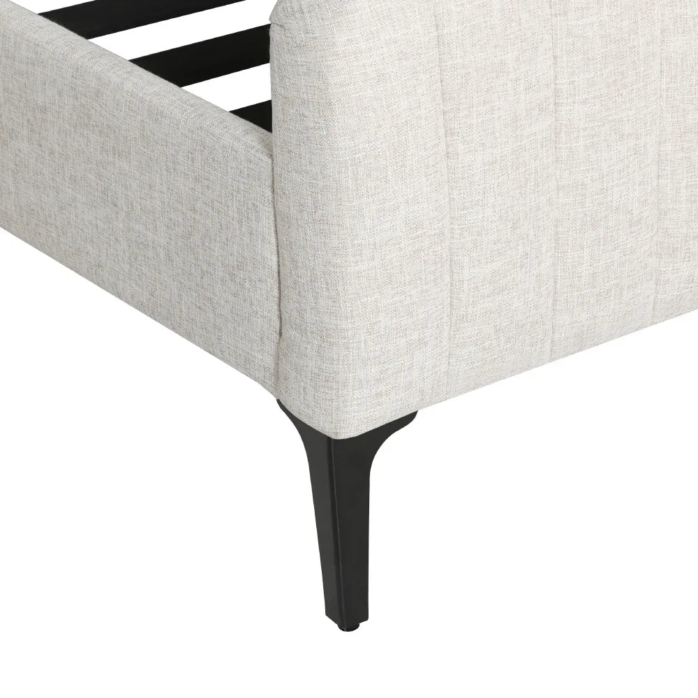Artiss Bed Frame King Size Beige AMMY - Mekamart Australia
