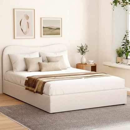 Artiss Bed Frame Double Size Boucle DARA - Mekamart Australia