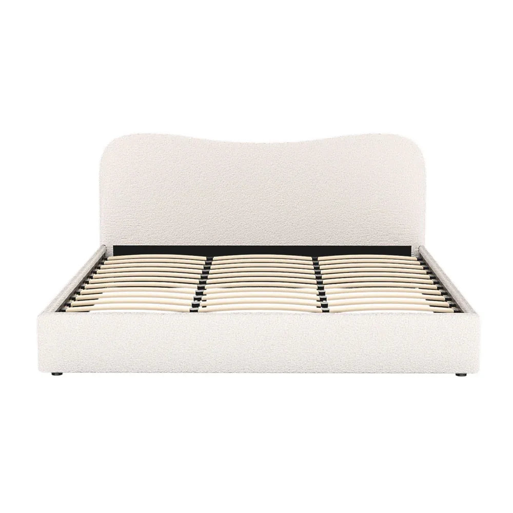 Artiss Bed Frame King Size Boucle DARA - Mekamart Australia