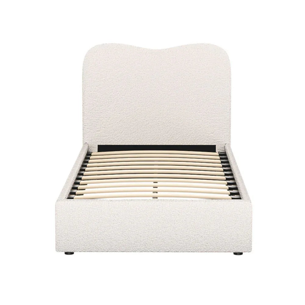 Artiss Bed Frame Single Size Boucle DARA - Mekamart Australia