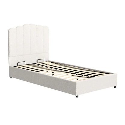 Artiss Bed Frame King Single Size Boucle FION - Mekamart Australia