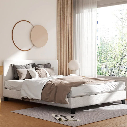 Artiss Bed Frame Queen Size Boucle NEO - Mekamart Australia