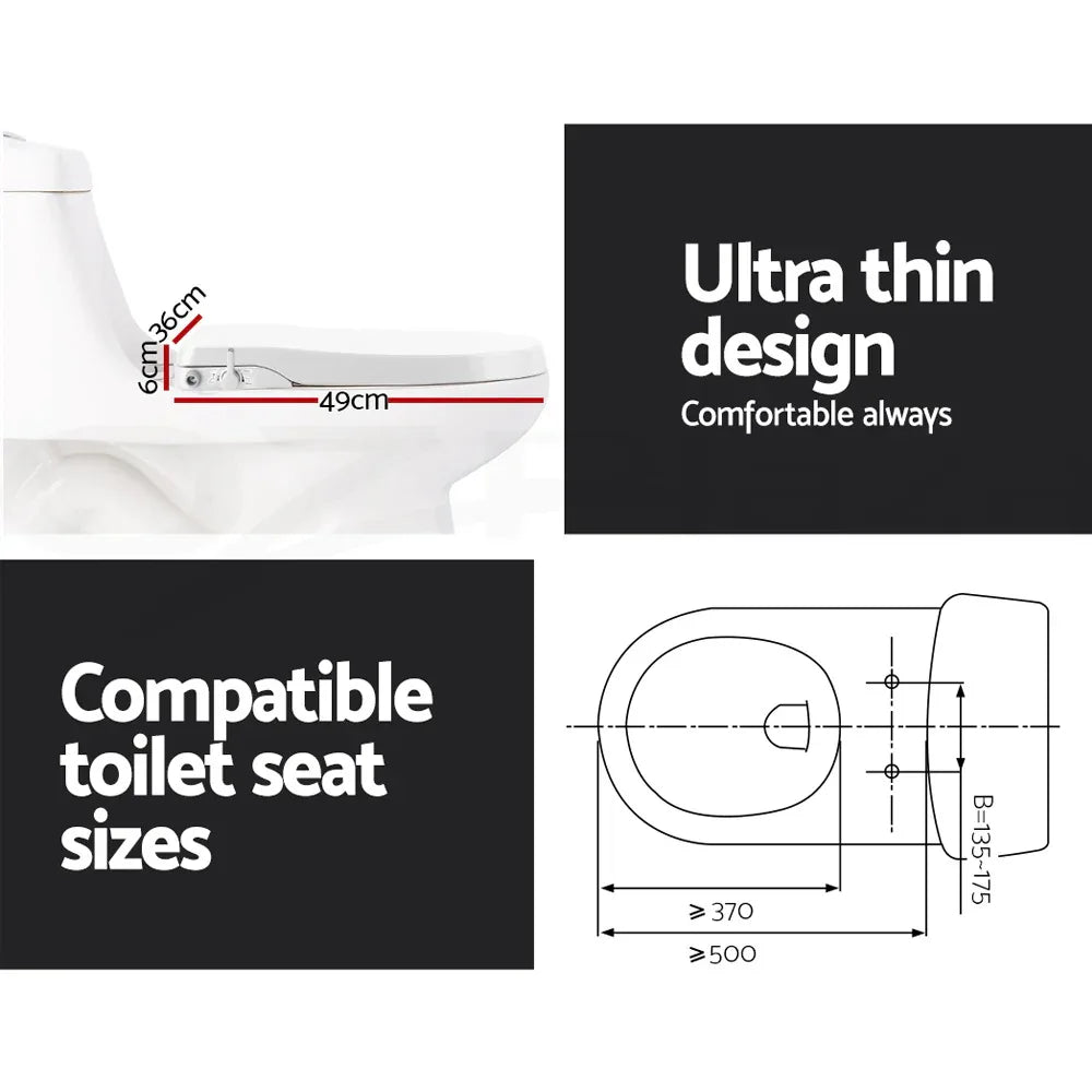 Cefito Non Electric Bidet Toilet Seat Cover Auto Smart Water Wash Dry - Mekamart Australia