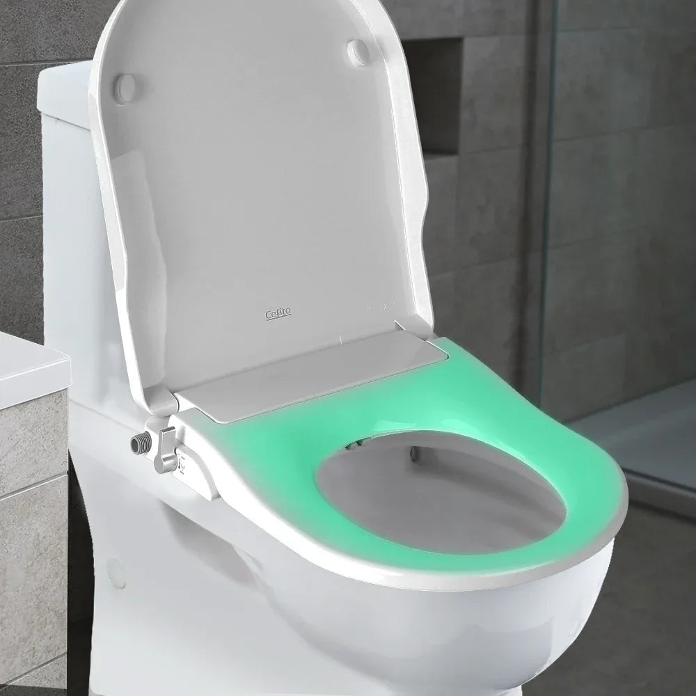 Cefito Non Electric Bidet Toilet Seat Cover Auto Smart Water Wash Dry - Mekamart Australia