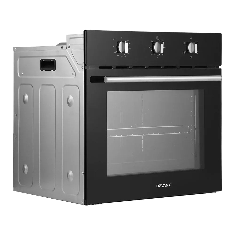 Devanti 60cm Electric Built In Wall Oven Stainless Steel - Mekamart Australia