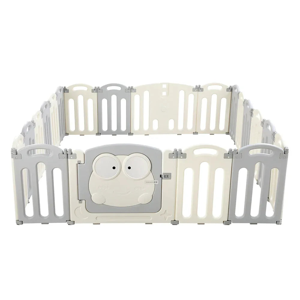 Keezi Baby Playpen 20 Panels Foldable Toddler Fence Safety Play Activity Centre - Mekamart Australia