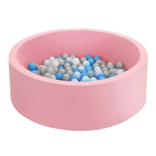Keezi Kids Ball Pit 90x30cm Ocean Foam Play Pool Barrier Toys Children Pink - Mekamart Australia