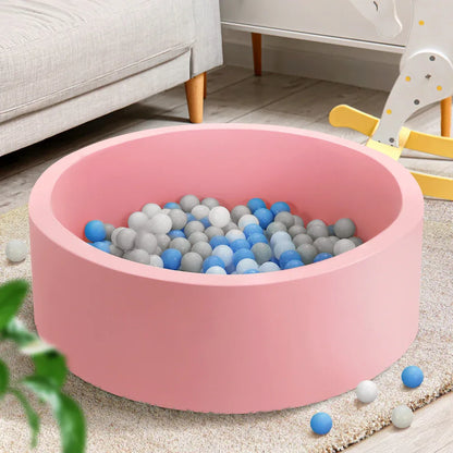 Keezi Kids Ball Pit 90x30cm Ocean Foam Play Pool Barrier Toys Children Pink - Mekamart Australia