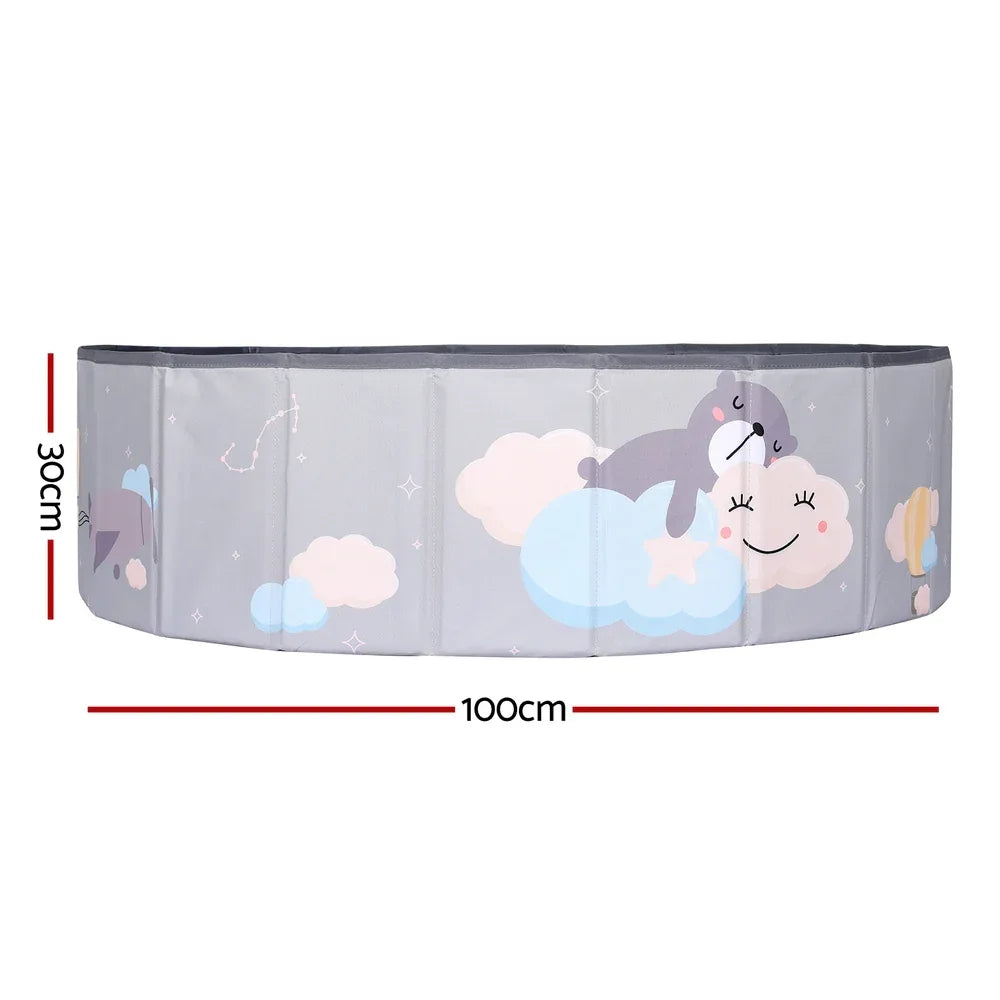 Keezi Kids Ball Pool Pit Toddler Ocean Play Foldable Child Playhouse Storage Bag - Mekamart Australia