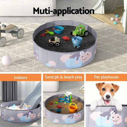 Keezi Kids Ball Pool Pit Toddler Ocean Play Foldable Child Playhouse Storage Bag - Mekamart Australia