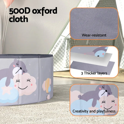 Keezi Kids Ball Pool Pit Toddler Ocean Play Foldable Child Playhouse Storage Bag - Mekamart Australia