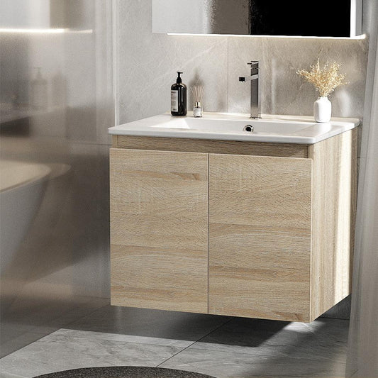 Cefito Vanity Unit 600mm with Basin Oak - Mekamart Australia