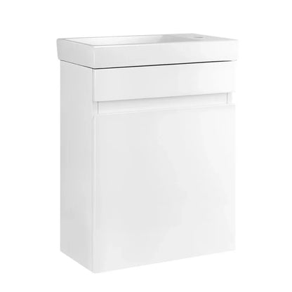 Cefito Vanity Unit 400mm with Basin White - Mekamart Australia