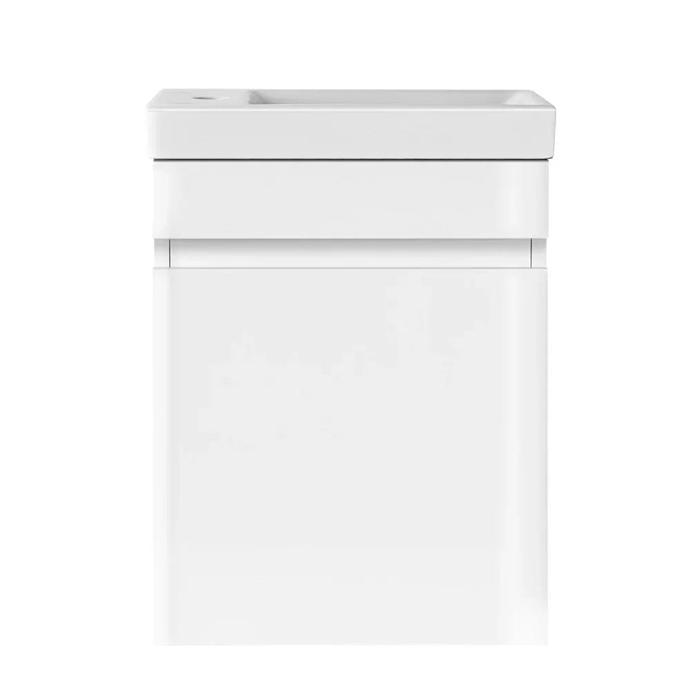 Cefito Vanity Unit 400mm with Basin White - Mekamart Australia