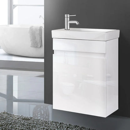 Cefito Vanity Unit 400mm with Basin White - Mekamart Australia
