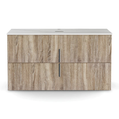 Cefito Vanity Unit 900mm Bathroom Cabinet Storage Wall Hung Timber Front Pine - Mekamart Australia