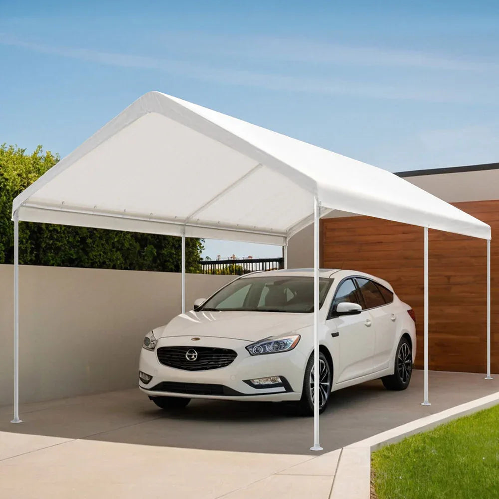 Instahut Carports 3x6m Carport Kits Steel Shelter Gazebo Canopy Garage Portable Garden Shed - Mekamart Australia