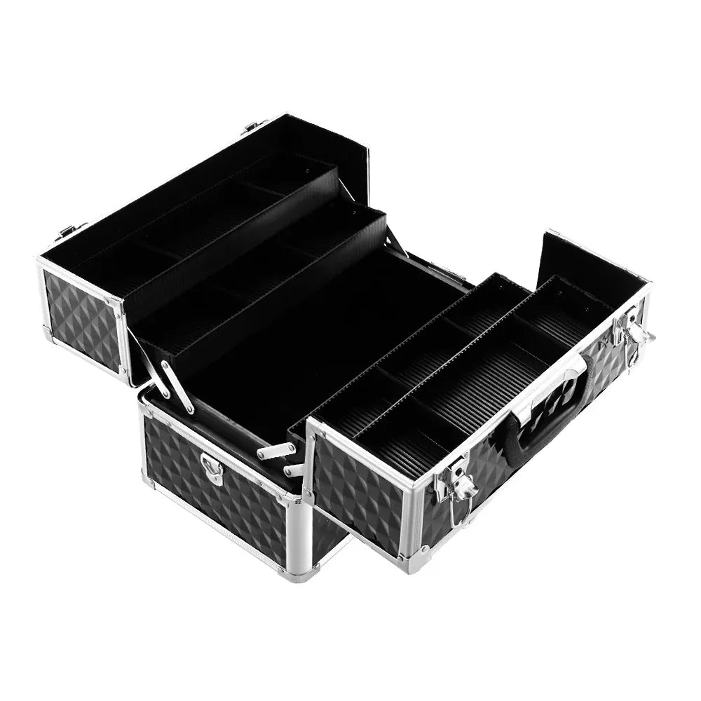 Embellir Portable Cosmetic Beauty Makeup Case - Diamond Black - Mekamart Australia