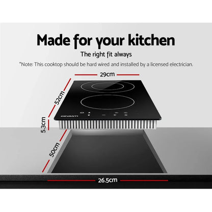 Devanti Electric Ceramic Cooktop 30cm - Mekamart Australia