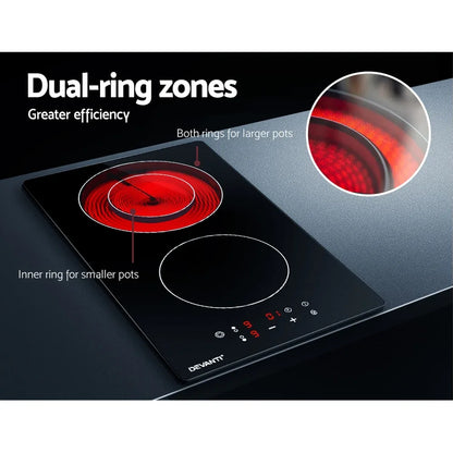 Devanti Electric Ceramic Cooktop 30cm - Mekamart Australia