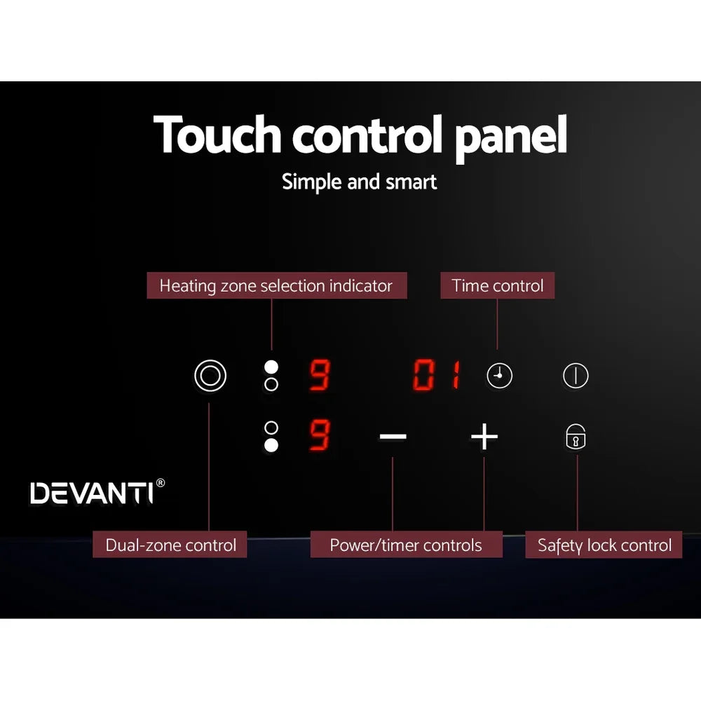 Devanti Electric Ceramic Cooktop 30cm - Mekamart Australia