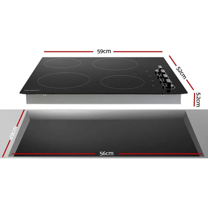 Devanti Electric Ceramic Cooktop 60cm - Mekamart Australia
