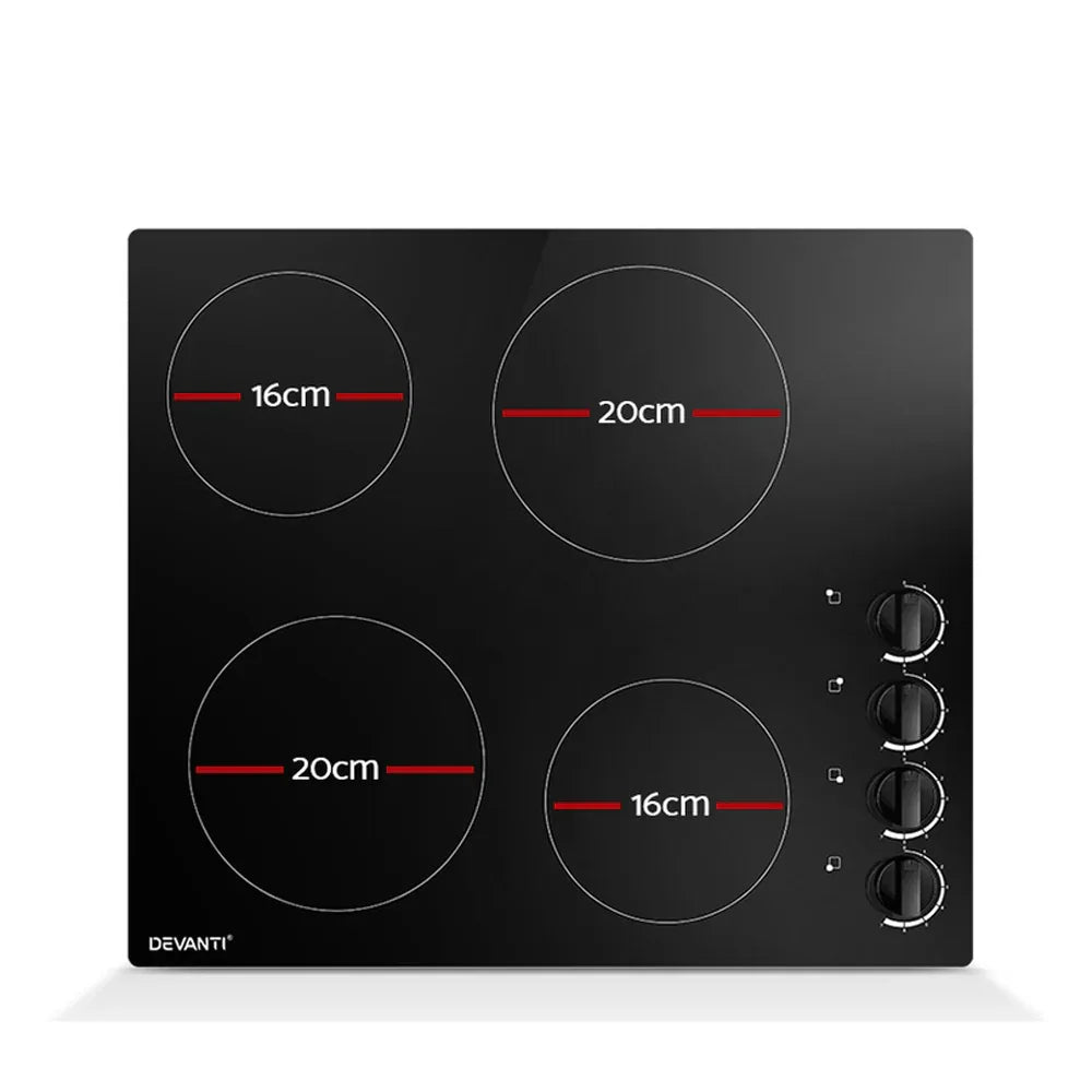 Devanti Electric Ceramic Cooktop 60cm - Mekamart Australia