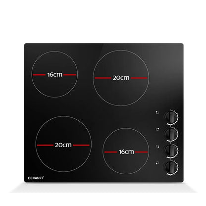 Devanti Electric Ceramic Cooktop 60cm - Mekamart Australia