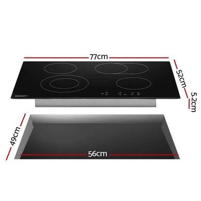 Devanti Electric Ceramic Cooktop 77cm - Mekamart Australia