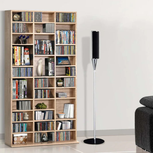 Artiss Bookshelf CD Storage Rack - BERT Oak - Mekamart Australia