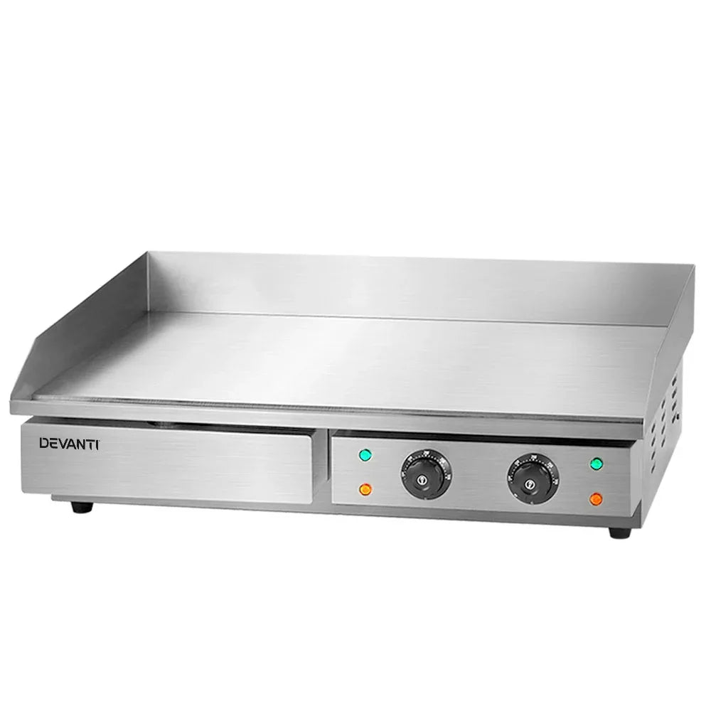 Devanti Commercial Electric Griddle 73cm BBQ Grill Plate 4400W - Mekamart Australia
