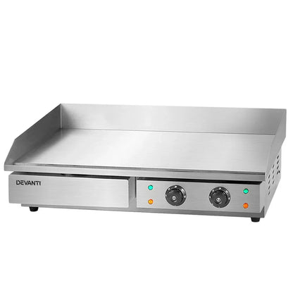 Devanti Commercial Electric Griddle 73cm BBQ Grill Plate 4400W - Mekamart Australia