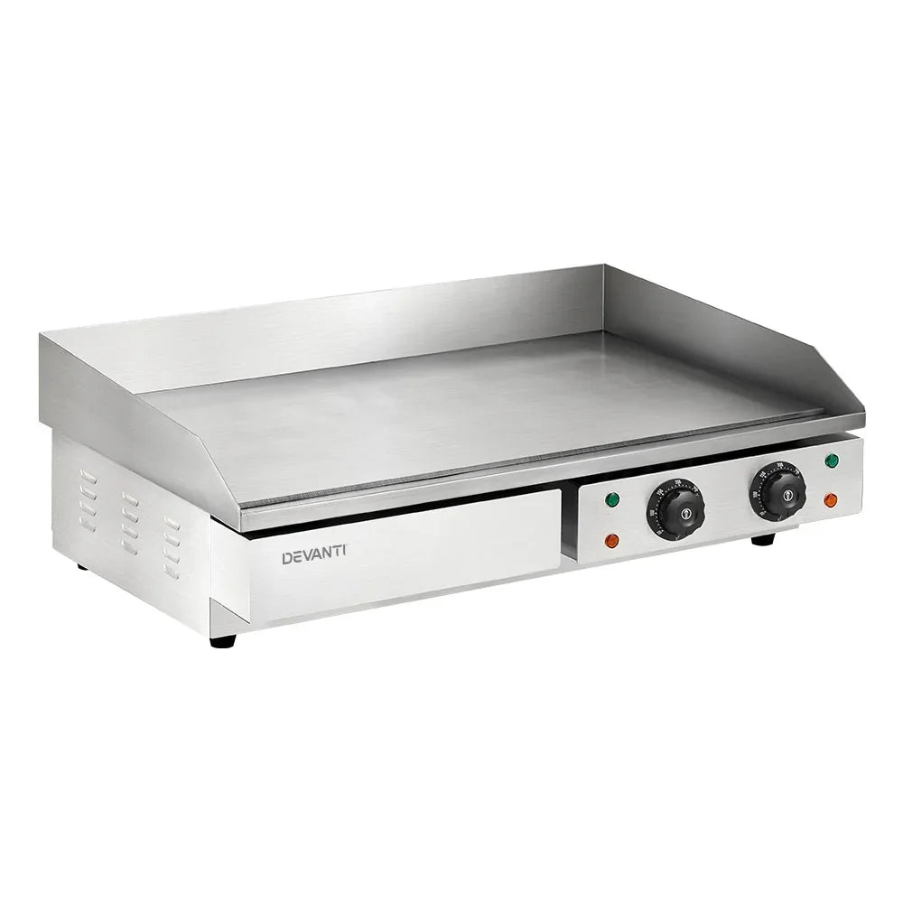 Devanti Commercial Electric Griddle 73cm BBQ Grill Plate 4400W - Mekamart Australia