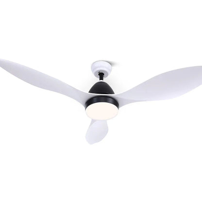 Devanti 48'' Ceiling Fan DC Motor w/Light w/Remote - White - Mekamart Australia