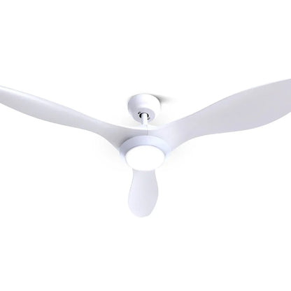 Devanti 52'' Ceiling Fan DC Motor w/Light w/Remote - White - Mekamart Australia