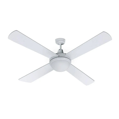 Devanti 52'' Ceiling Fan AC Motor w/Light w/Remote - White - Mekamart Australia